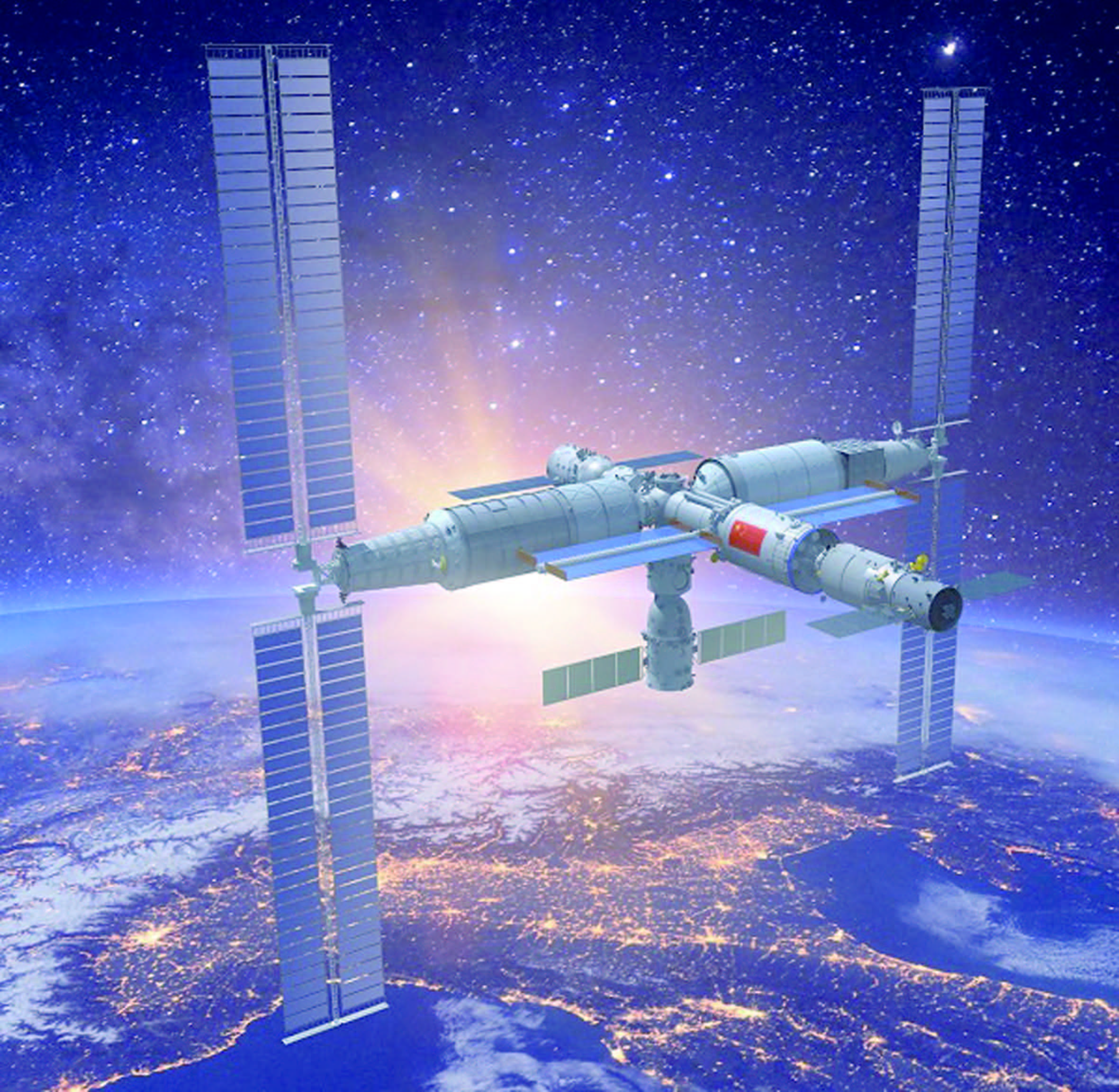 中国空间站第一块积木就位