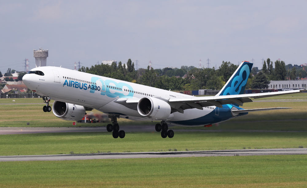 图为一架空客a330neo飞机.