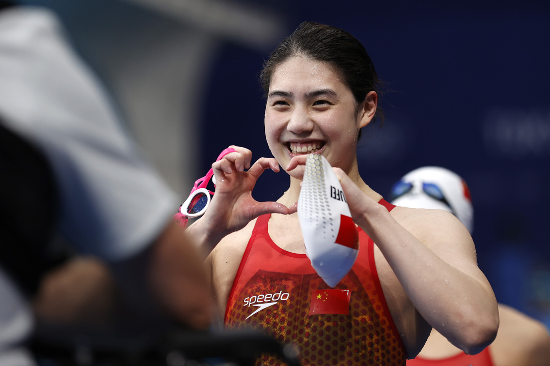 奥运健儿比心大赏