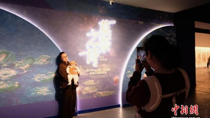 莫奈真迹《睡莲》《睡莲池》在浙江宁波展出-欧时大参–欧时网-欧洲时报